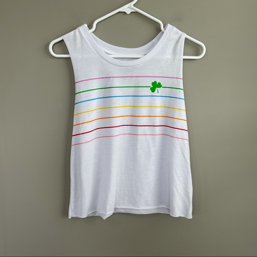 Fifth Sun Rainbow Striped Tank S